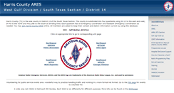 Desktop Screenshot of harriscountyares.org